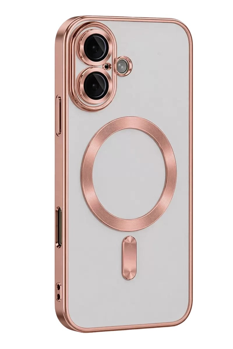 Mey İthalat® iPhone 16 Kılıf Kross Magneticsafe Kapak - Rose