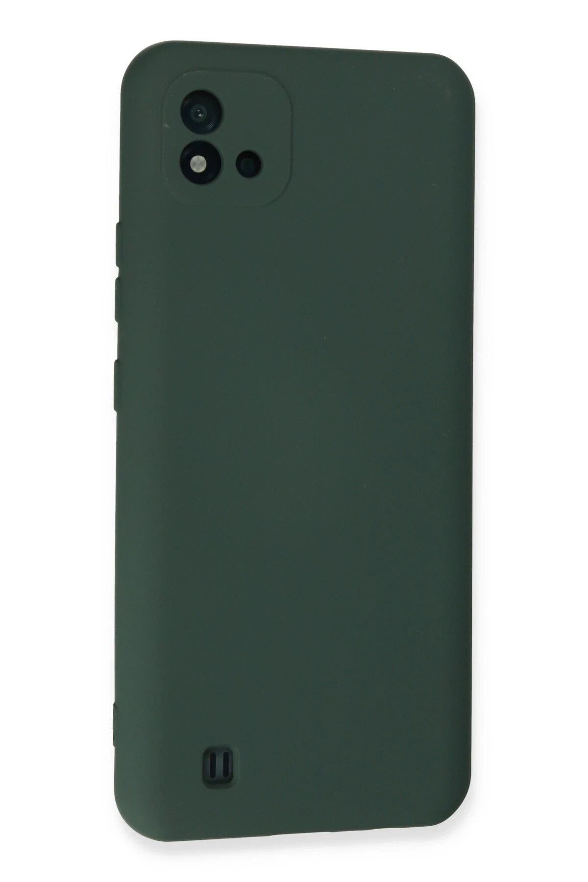 Mey İthalat® Realme C11 2021 Kılıf Nano içi Kadife Silikon - Koyu Yeşil