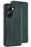 Mey İthalat® Poco X7 Pro Kılıf Flip Cover - Koyu Yeşil