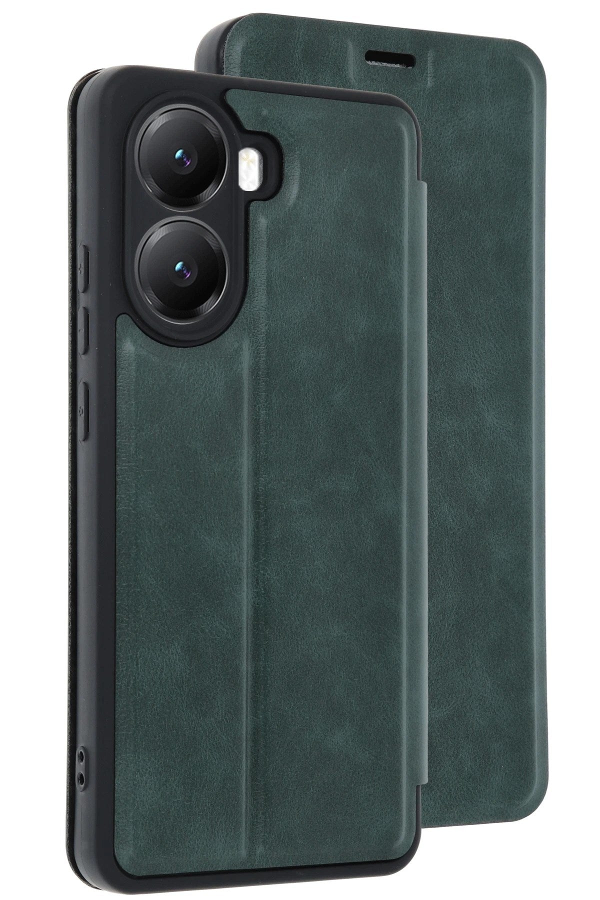 Mey İthalat® Poco X7 Pro Kılıf Flip Cover - Koyu Yeşil
