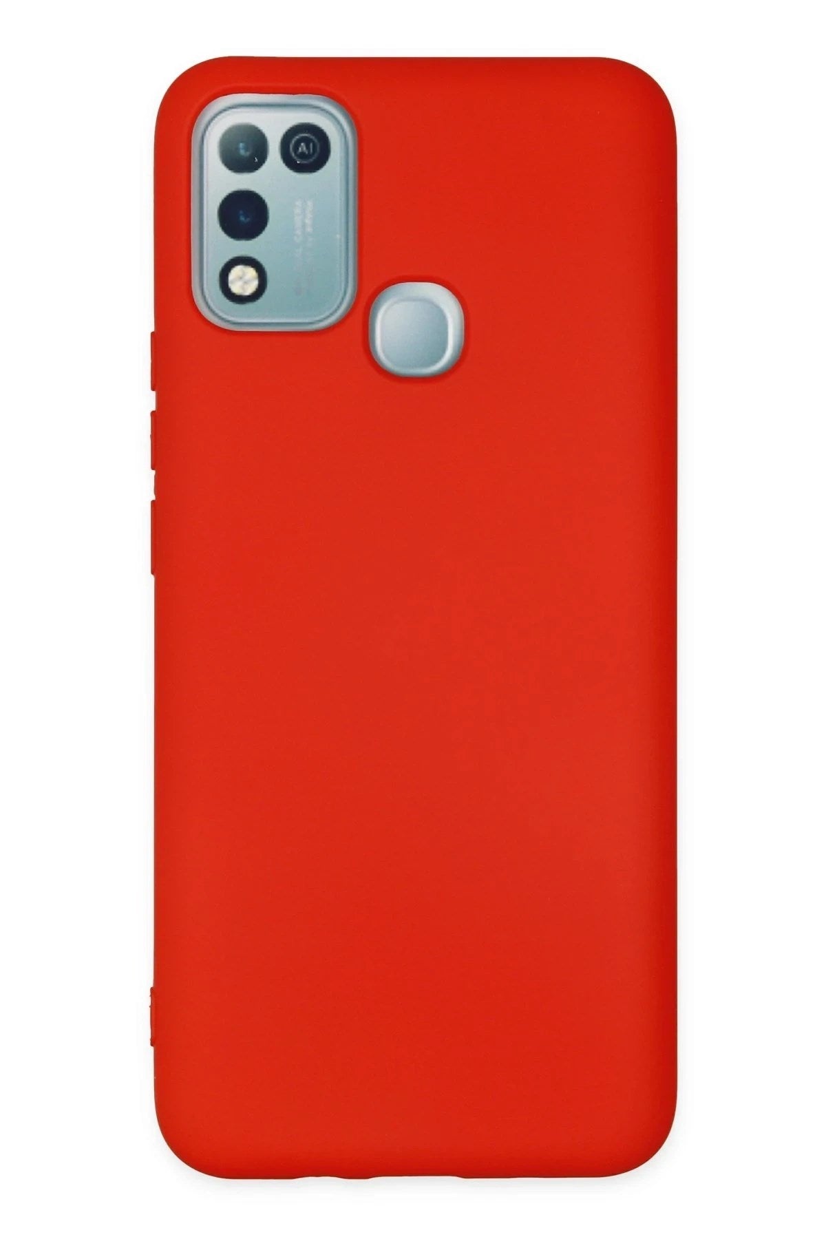 Mey İthalat® İnfinix Hot 10 Play Kılıf Nano içi Kadife Silikon - Kırmızı
