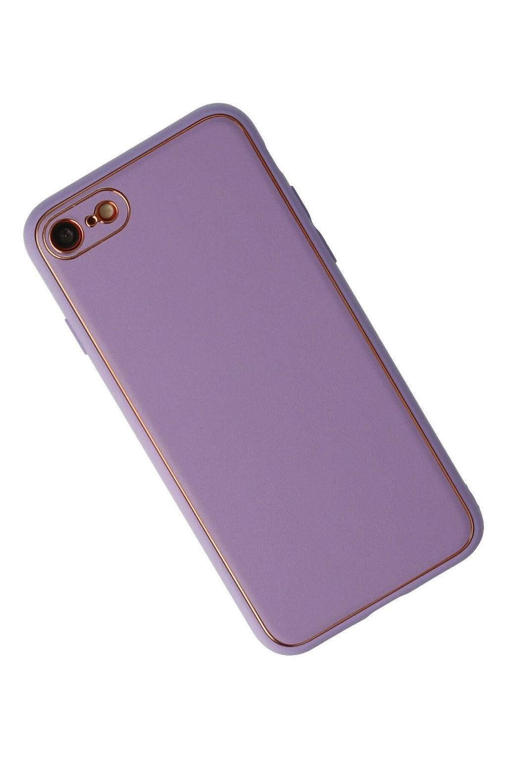 Mey İthalat® iPhone 7 Kılıf Coco Deri Silikon Kapak - Lila