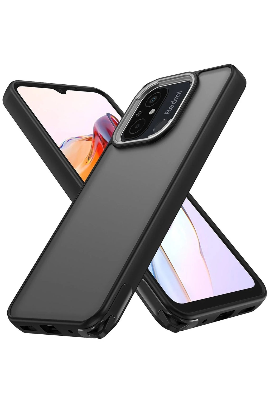 Mey İthalat® Redmi 12C Kılıf Elegant Kapak - Siyah