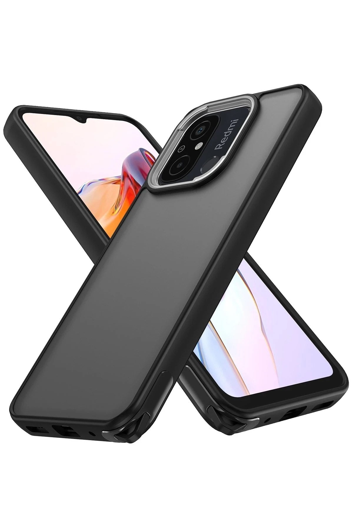 Mey İthalat® Redmi 12C Kılıf Elegant Kapak - Siyah
