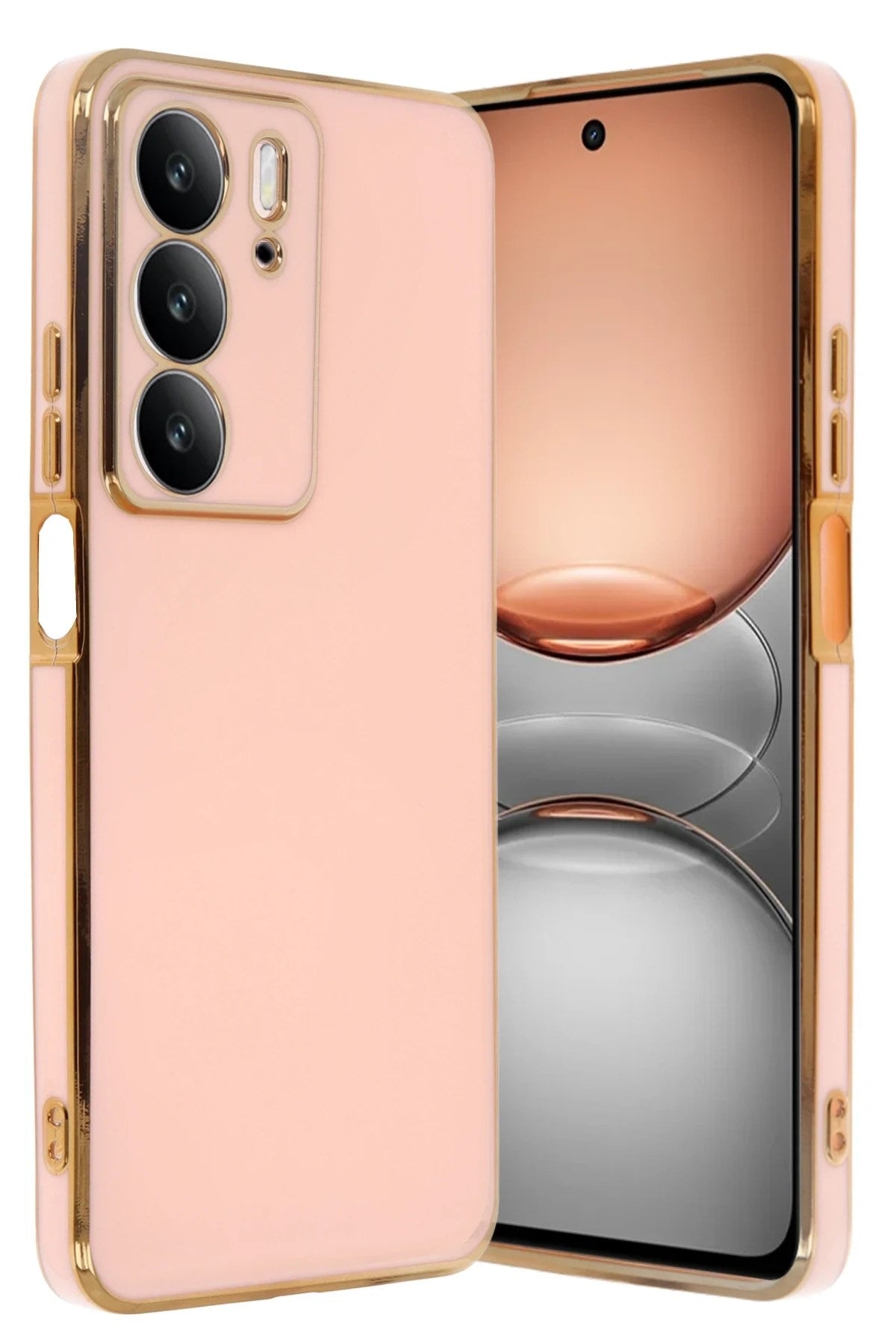 Mey İthalat® Realme C75 4G Kılıf Volet Silikon - Pembe
