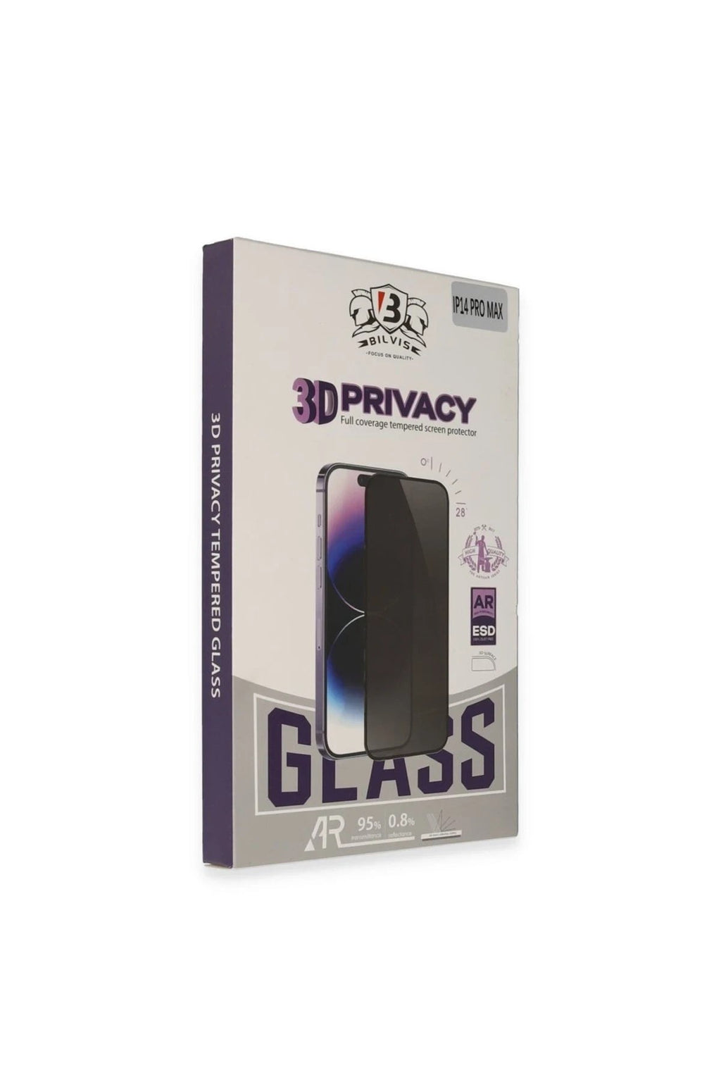 Mey İthalat® iPhone 16 Pro Max Bilvis 3D Hayalet Cam Ekran Koruyucu
