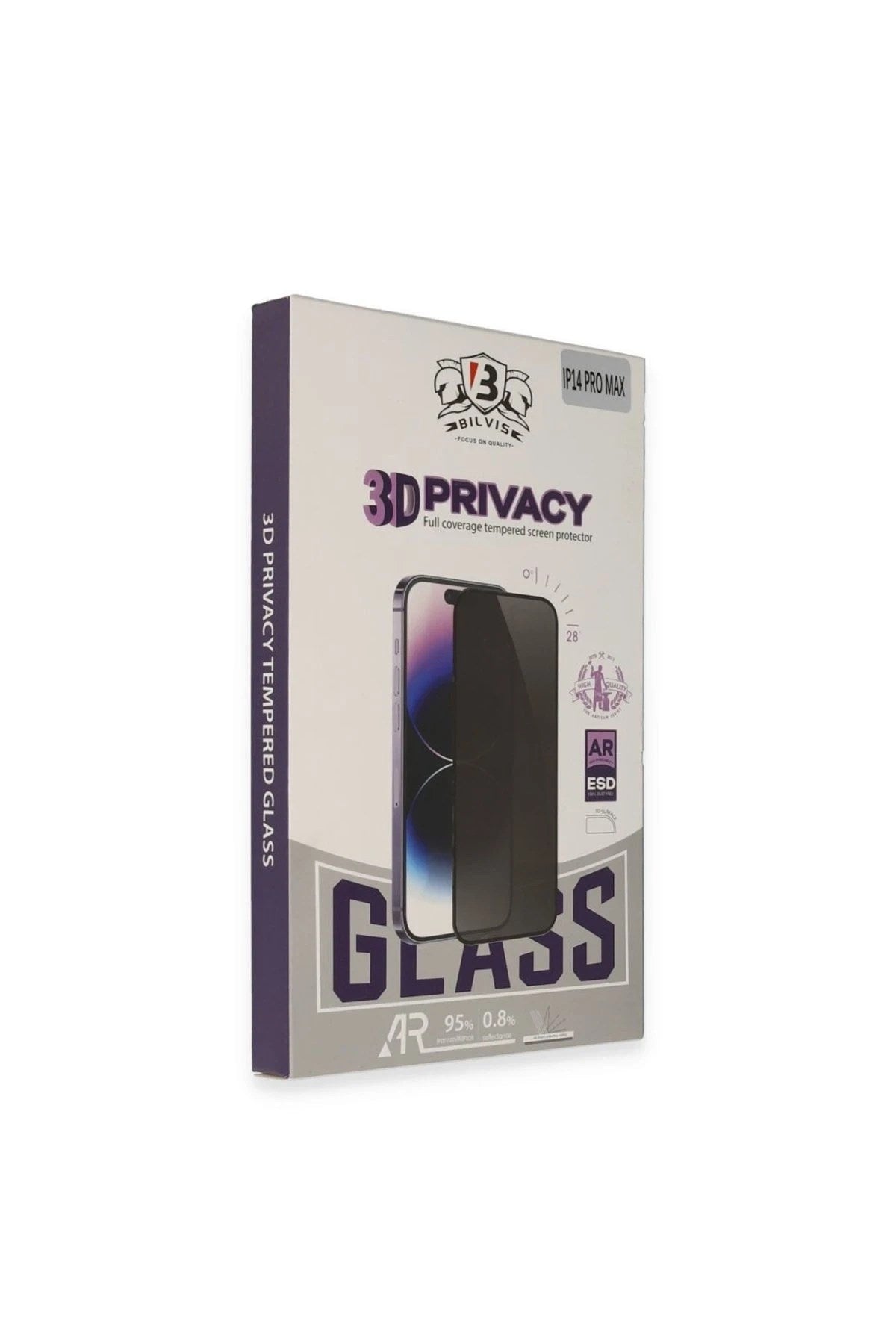 Mey İthalat® iPhone 16 Pro Max Bilvis 3D Hayalet Cam Ekran Koruyucu