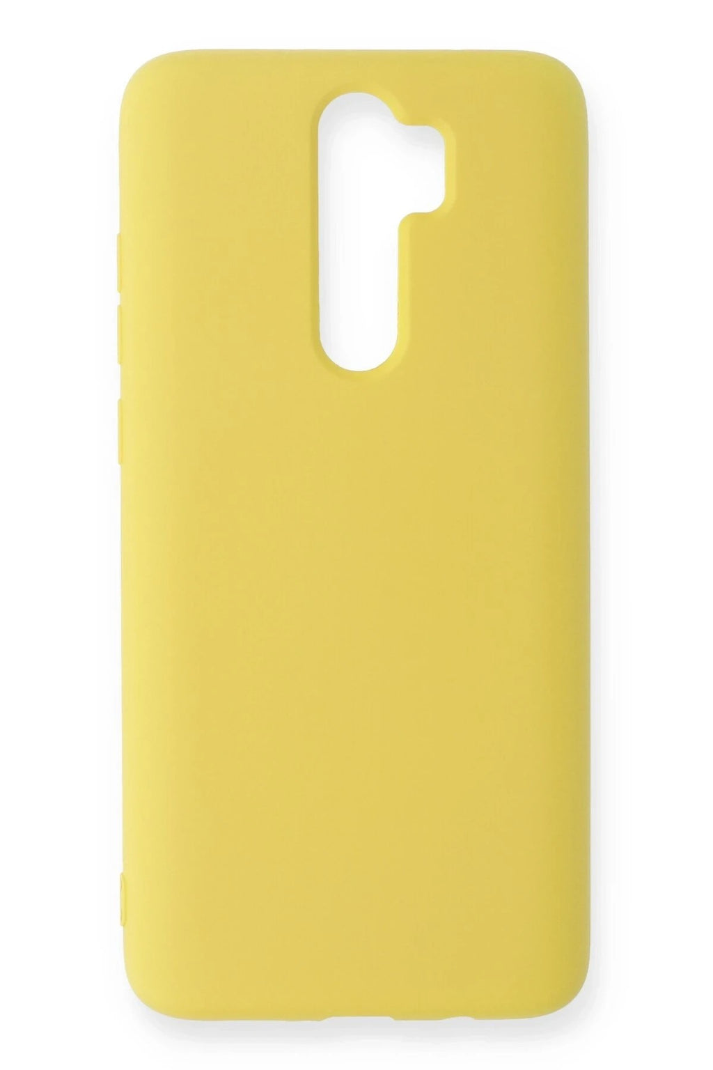 Mey İthalat® Redmi Note 8 Pro Kılıf Nano içi Kadife Silikon - Sarı