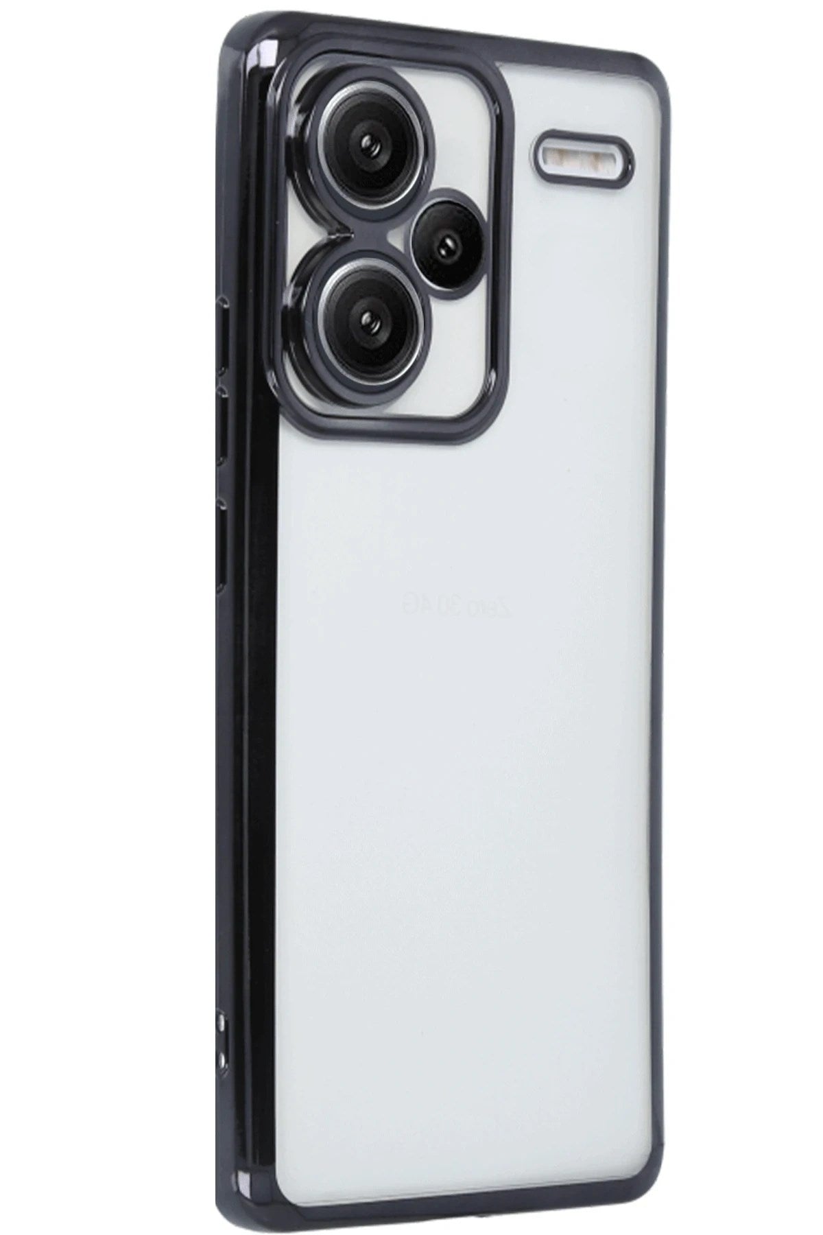 Mey İthalat® Redmi Note 13 Pro Plus Kılıf Lensli Silikon - Siyah