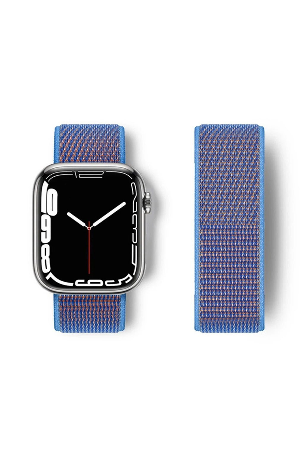 Mey İthalat® Watch 42mm Hasırlı Cırtcırtlı Kordon - Mor