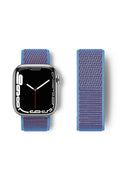Mey İthalat® Watch 42mm Hasırlı Cırtcırtlı Kordon - Mor