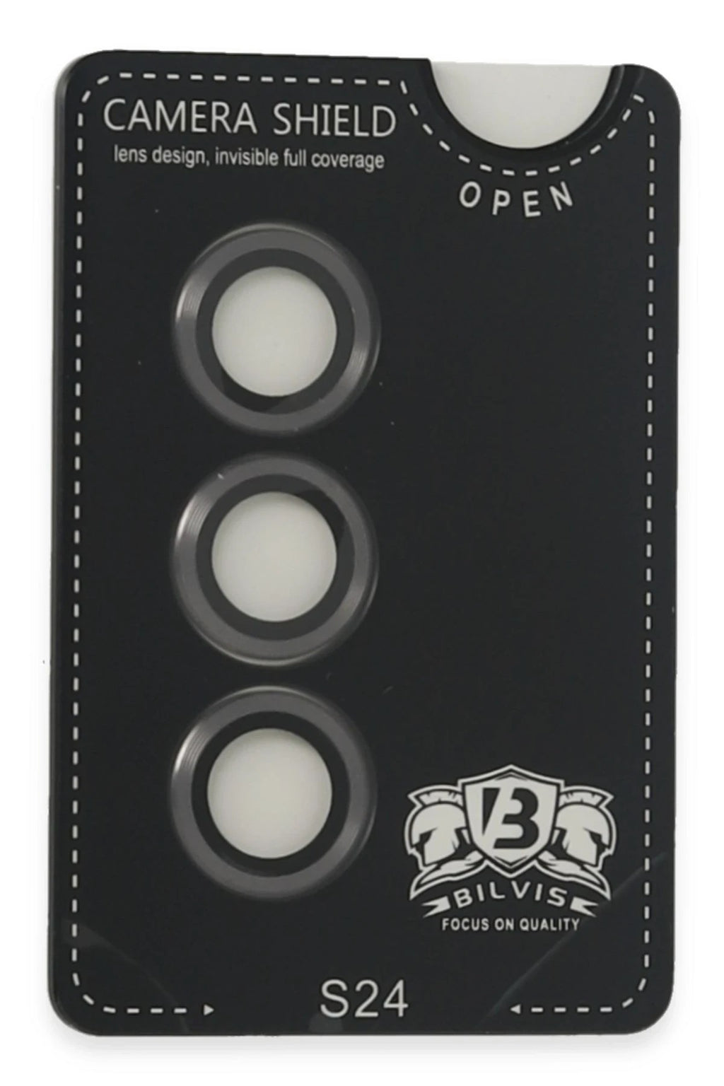 Mey İthalat® Samsung Galaxy S24 Bilvis Titan Kamera Lens - Titan Gri