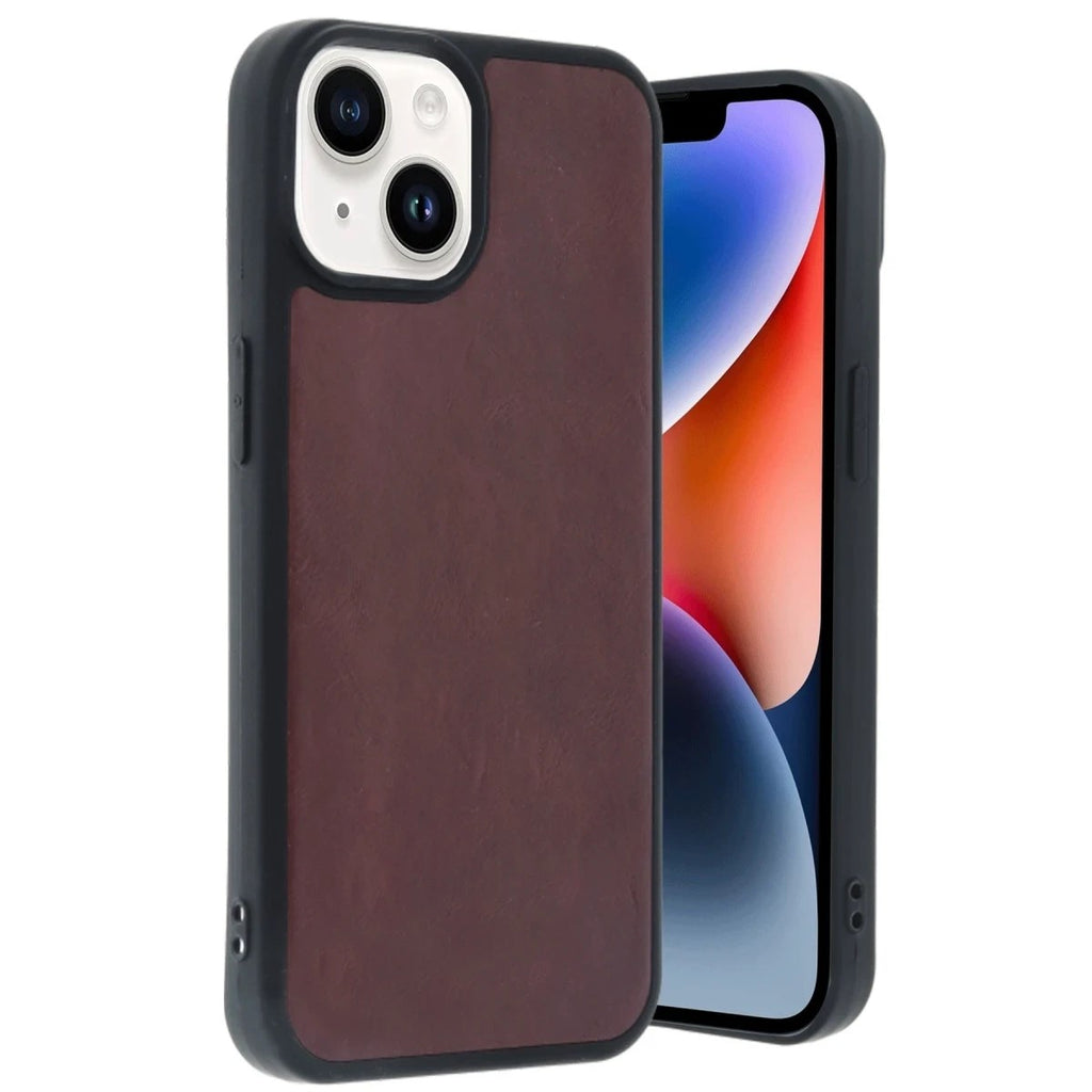 Mey İthalat® iPhone 14 Kılıf Aras Deri Kapak - Bordo