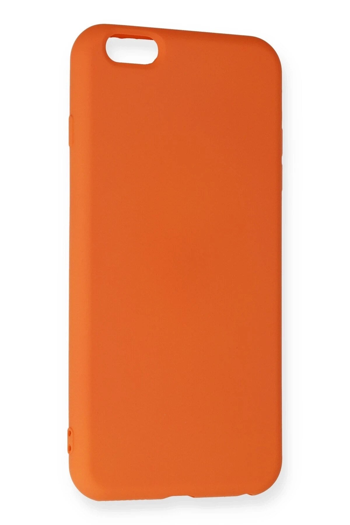 Mey İthalat® iPhone 6 Plus Kılıf Nano içi Kadife Silikon - Turuncu