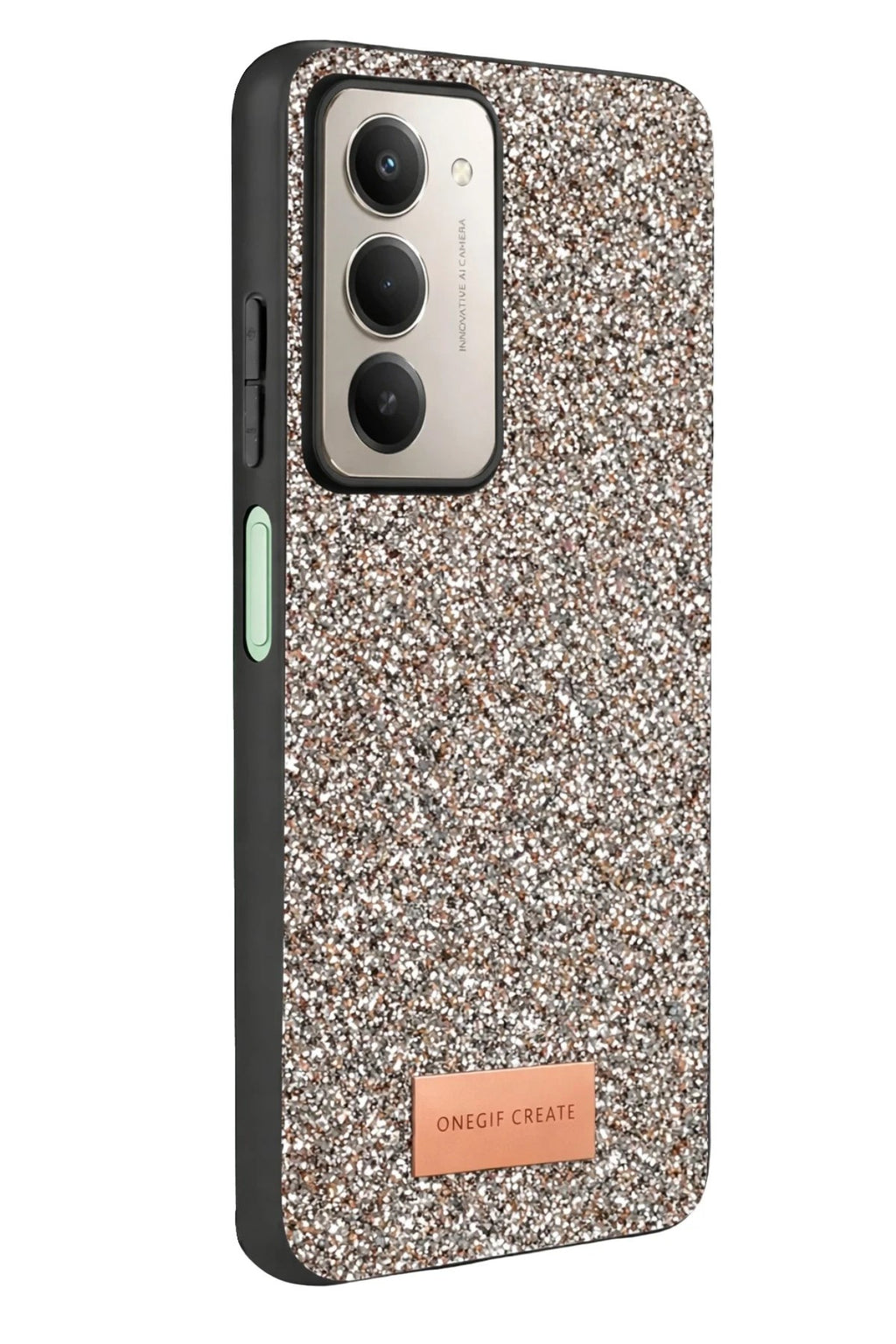 Mey İthalat® Redmi 15 4G Bright Simli Kapak - Gümüş