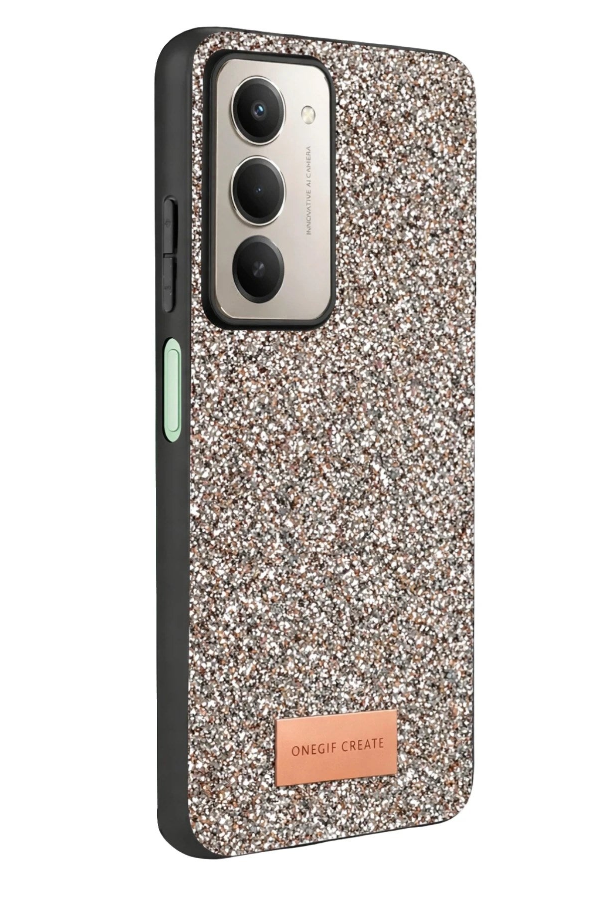Mey İthalat® Redmi 15 4G Bright Simli Kapak - Gümüş