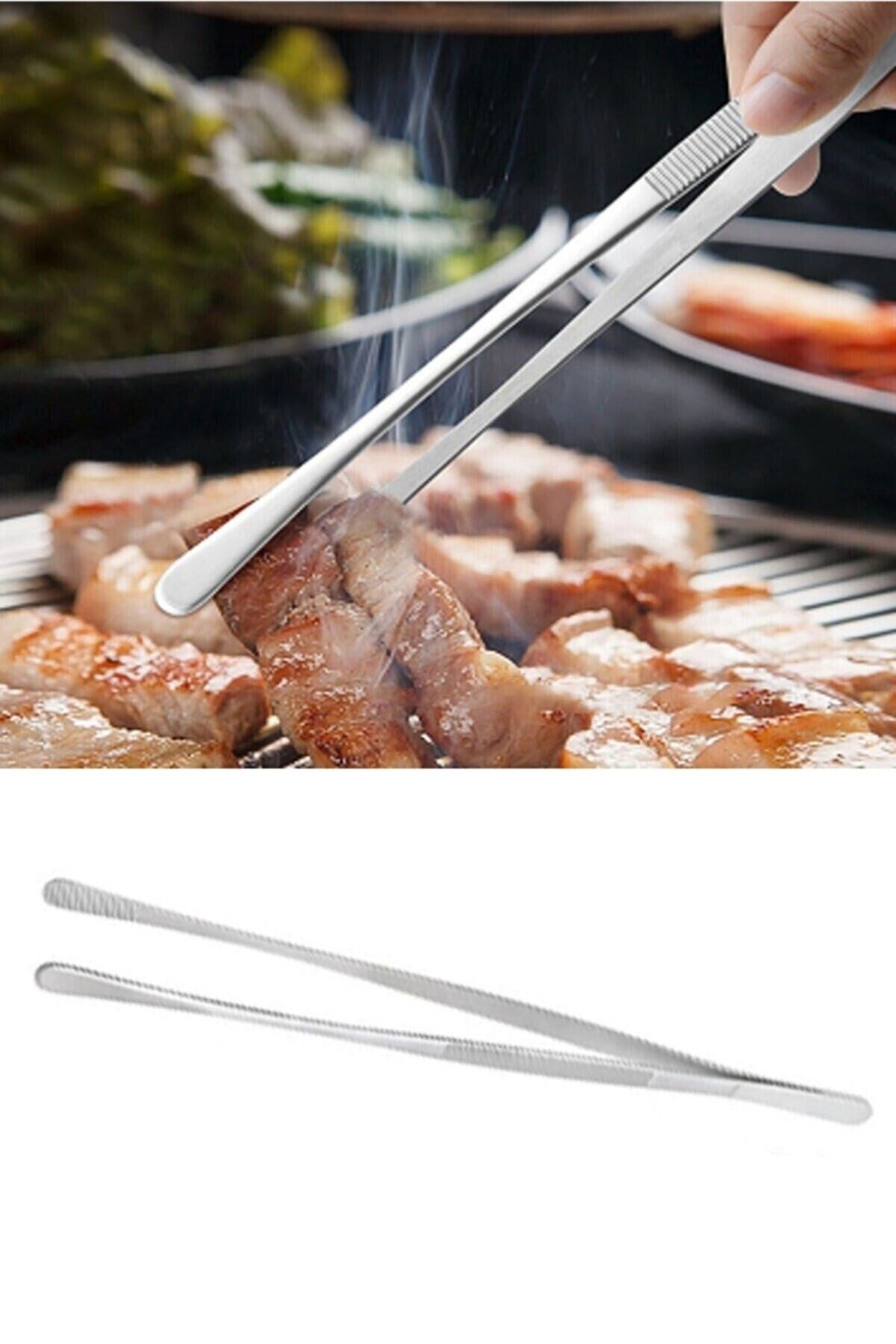 Yiyecek Servis Maşası Air Fryer Master Chef Şef Cımbızı Et Kızartma Barbekü Aleti 30 Cm