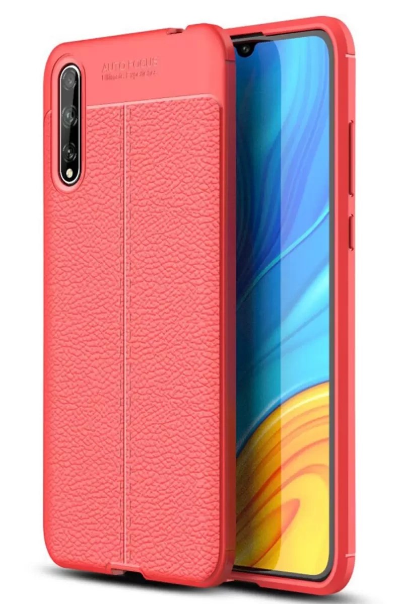 Mey İthalat® Huawei P Smart S Kılıf Auto Focus Kapak - Kırmızı
