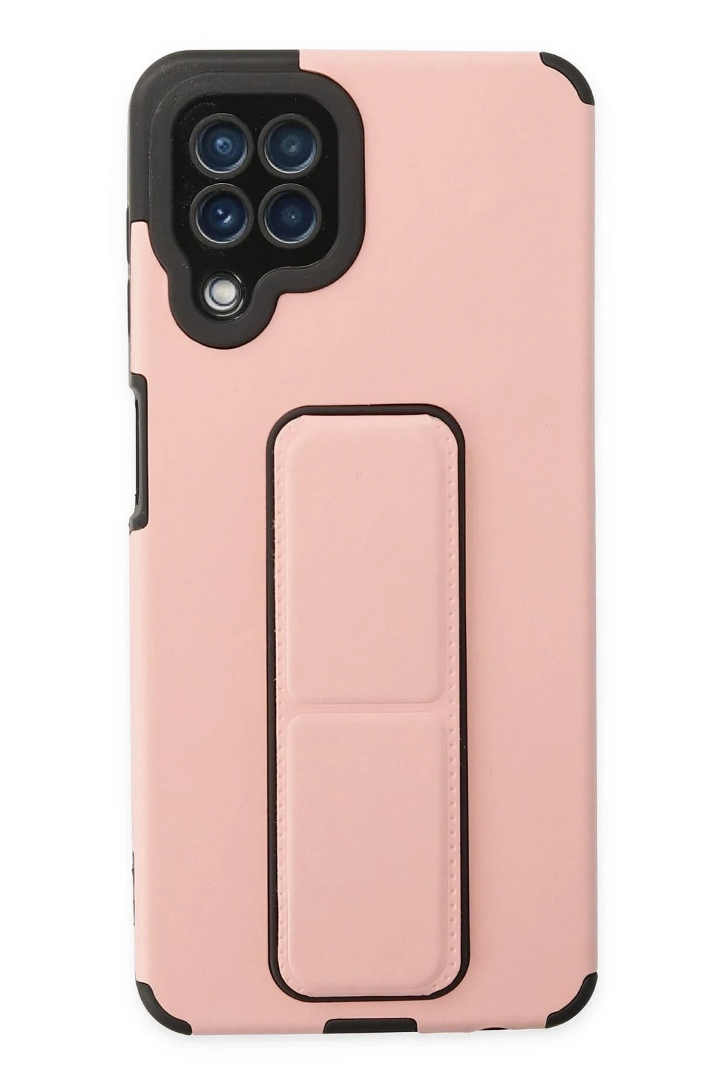 Mey İthalat® Samsung Galaxy A22 Kılıf Mega Standlı Silikon - Pudra