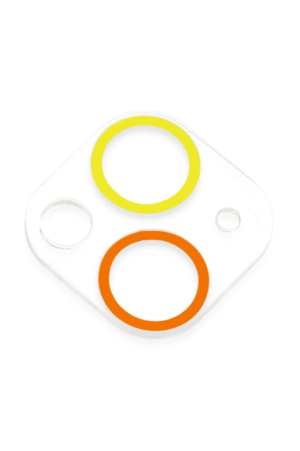 Mey İthalat® iPhone 13 Renkli Kamera Lens Koruma Cam - Sarı-Turuncu