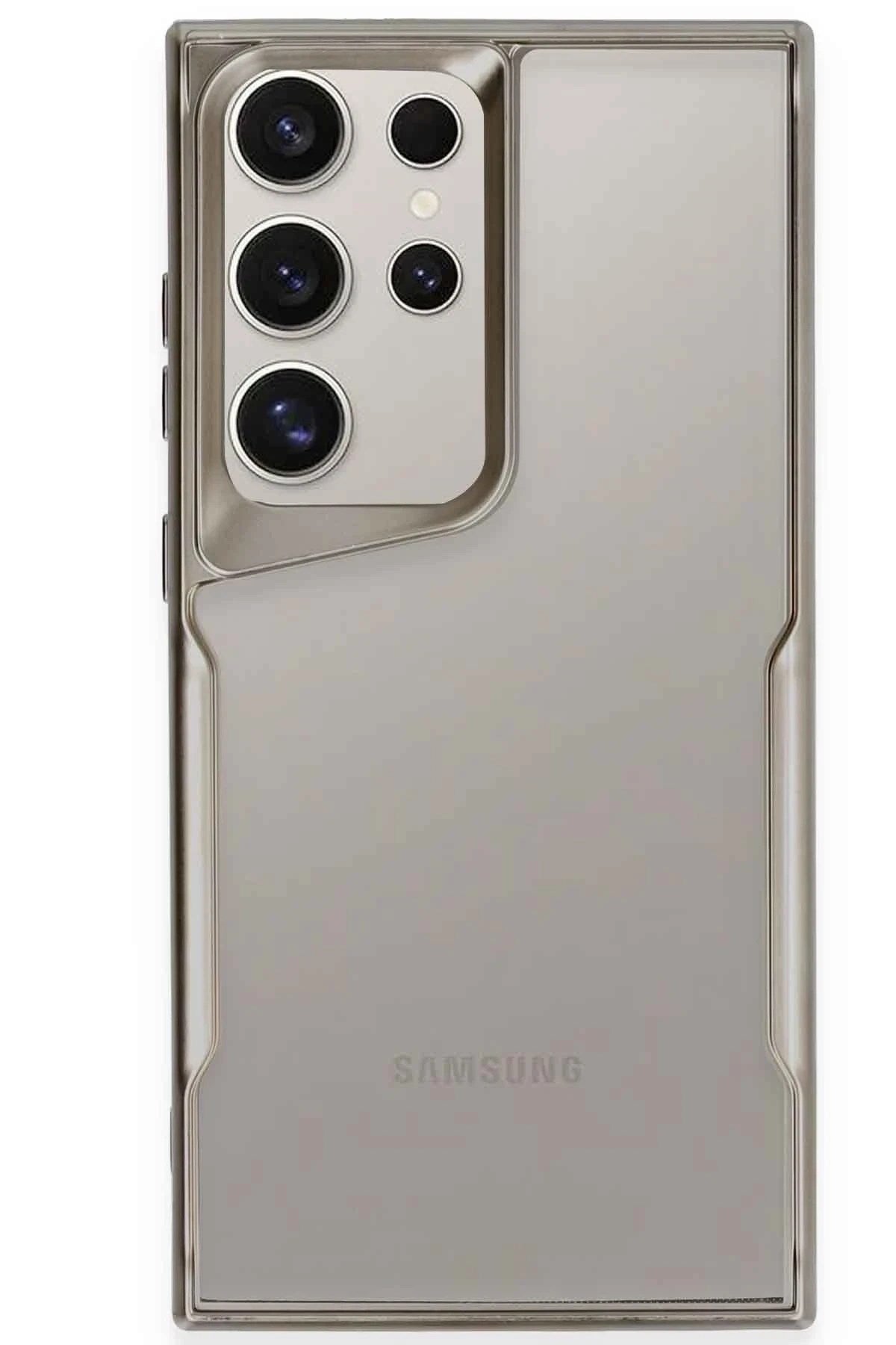 Mey İthalat® Samsung Galaxy S25 Ultra Kılıf Boyi Silikon Kapak - Titan Gri