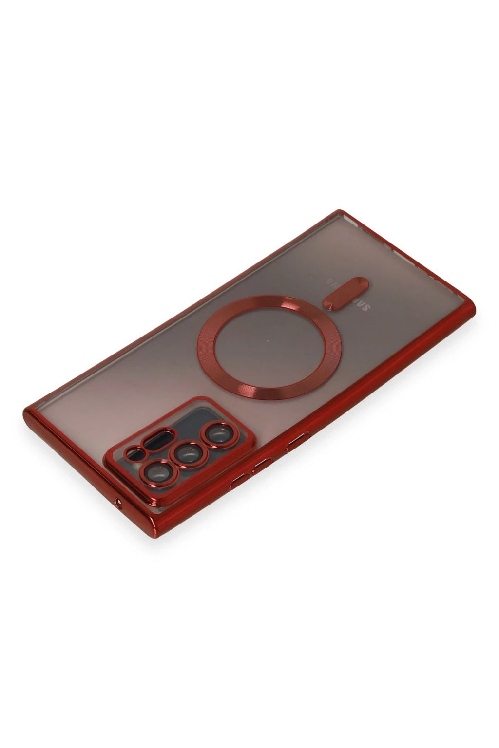 Mey İthalat® Samsung Galaxy Note 20 Ultra Kılıf Kross Magneticsafe Kapak - Kırmızı
