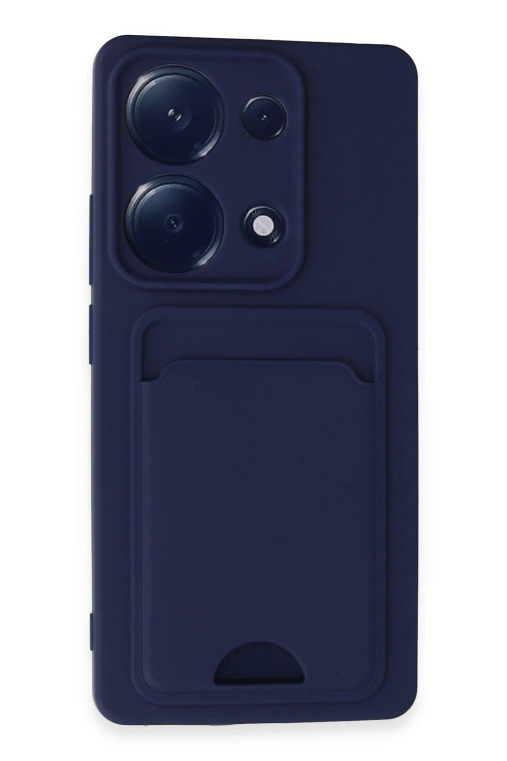 Mey İthalat® Redmi Note 13 Pro 4G Kılıf Kelvin Kartvizitli Silikon - Lacivert