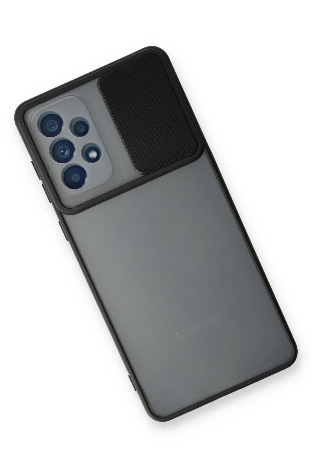 Mey İthalat® Samsung Galaxy A33 5G Kılıf Palm Buzlu Kamera Sürgülü Silikon - Siyah