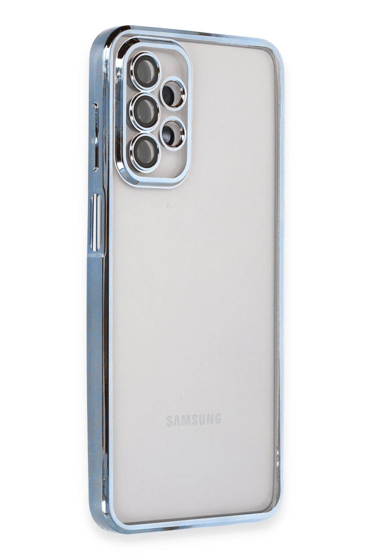 Mey İthalat® Samsung Galaxy A23 4G Kılıf Lensli Silikon - Açık Mavi