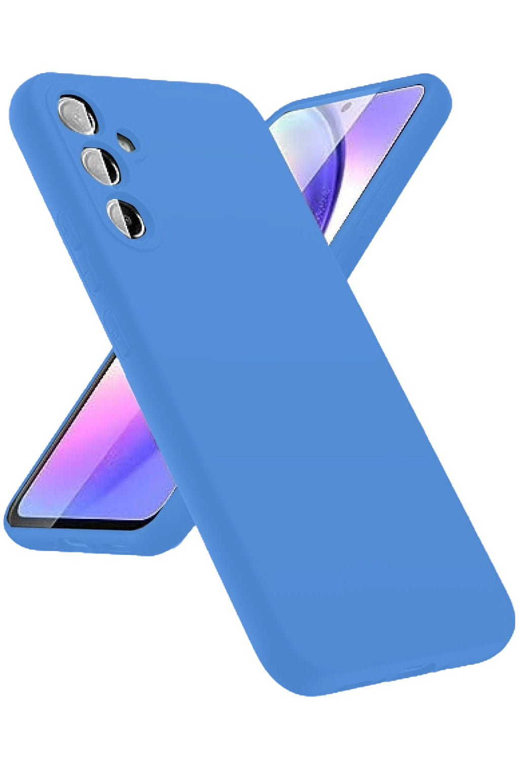 Mey İthalat® Samsung Galaxy A24 4G Kılıf First Silikon - Mavi