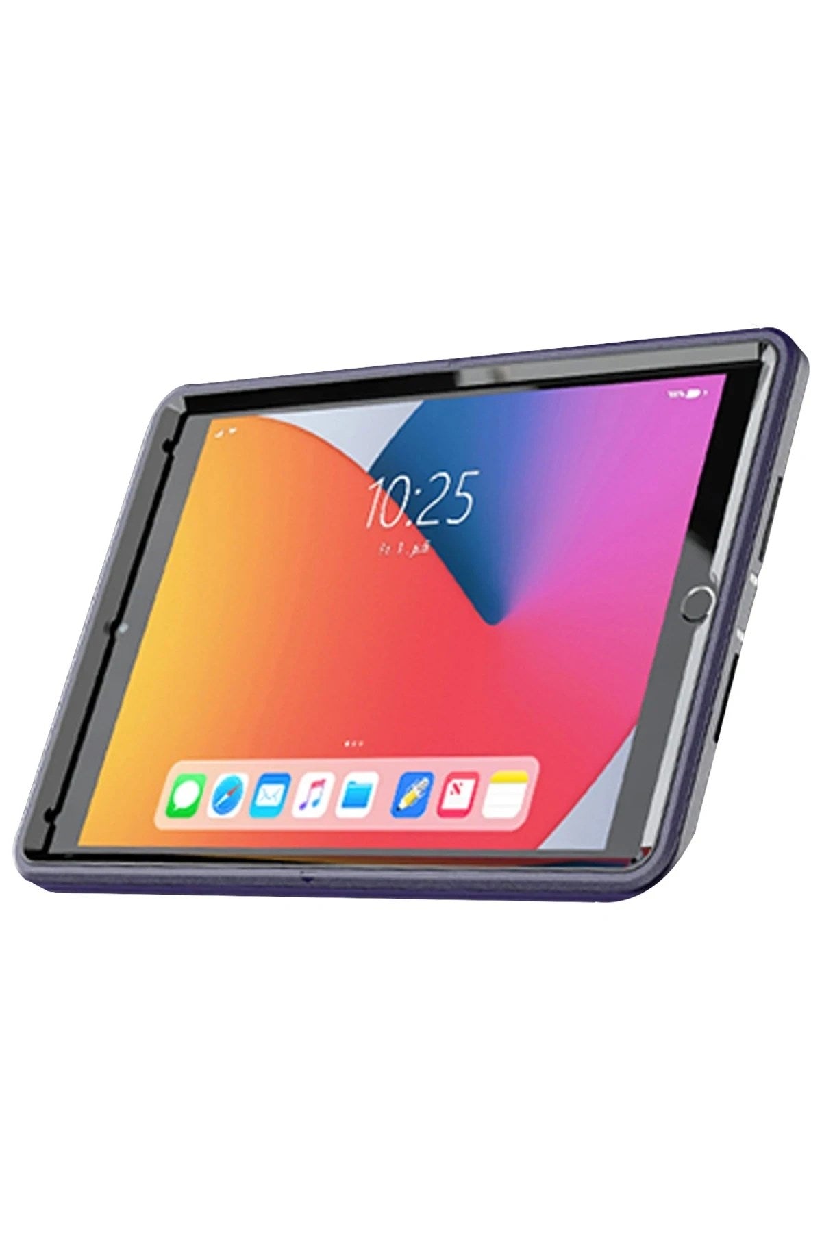 Mey İthalat® iPad 10.2 (7.nesil) Kılıf Hand Strap Tablet Kılıfı - Lacivert