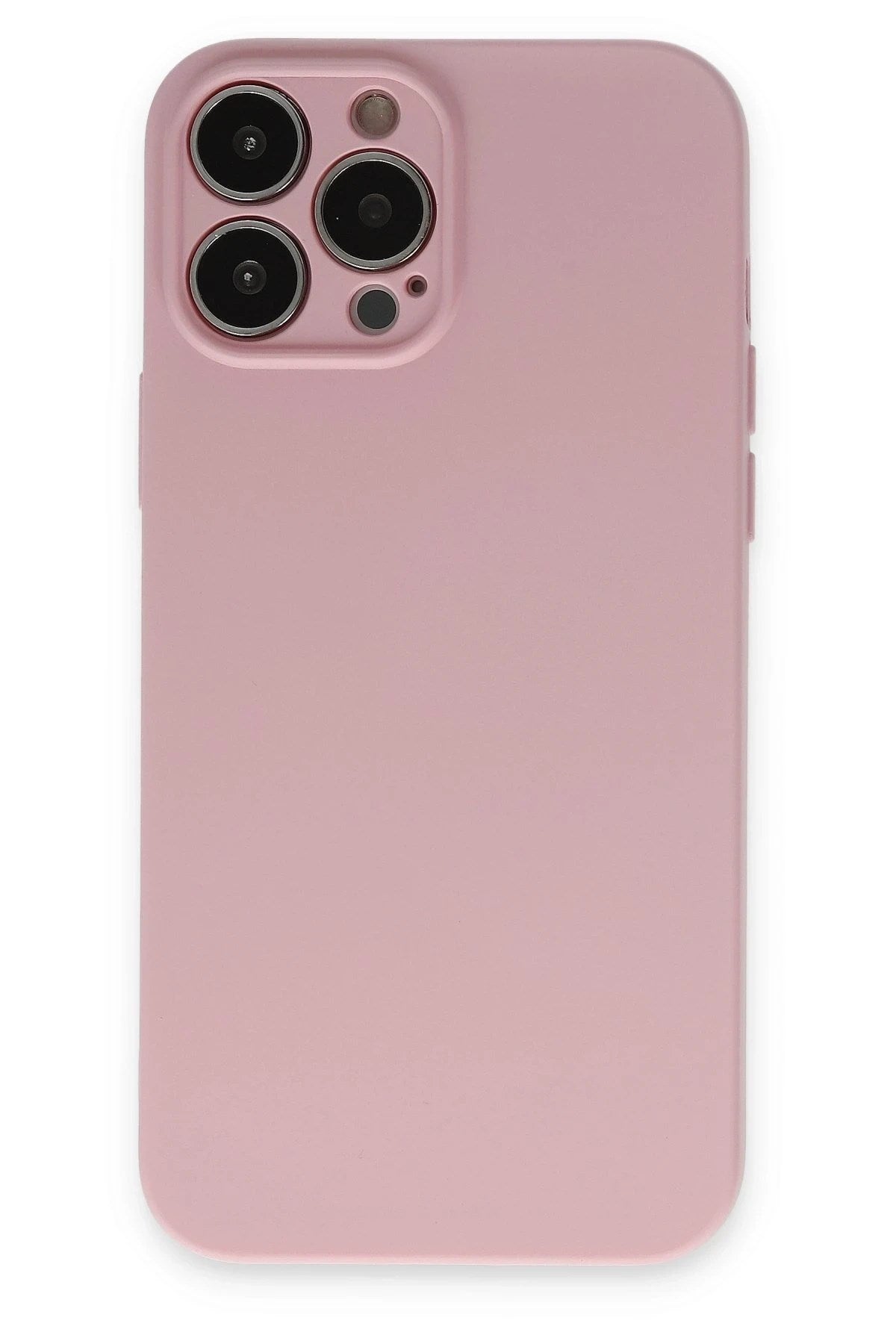 Mey İthalat® iPhone 13 Pro Kılıf Nano içi Kadife Silikon - Pembe