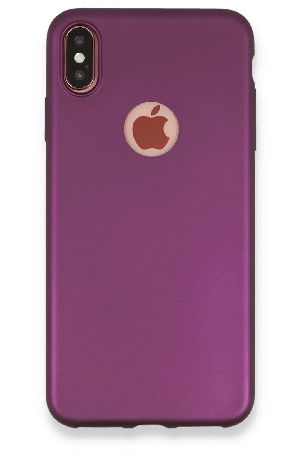 Mey İthalat® iPhone XS Max Kılıf First Silikon - Mürdüm