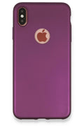 Mey İthalat® iPhone XS Max Kılıf First Silikon - Mürdüm