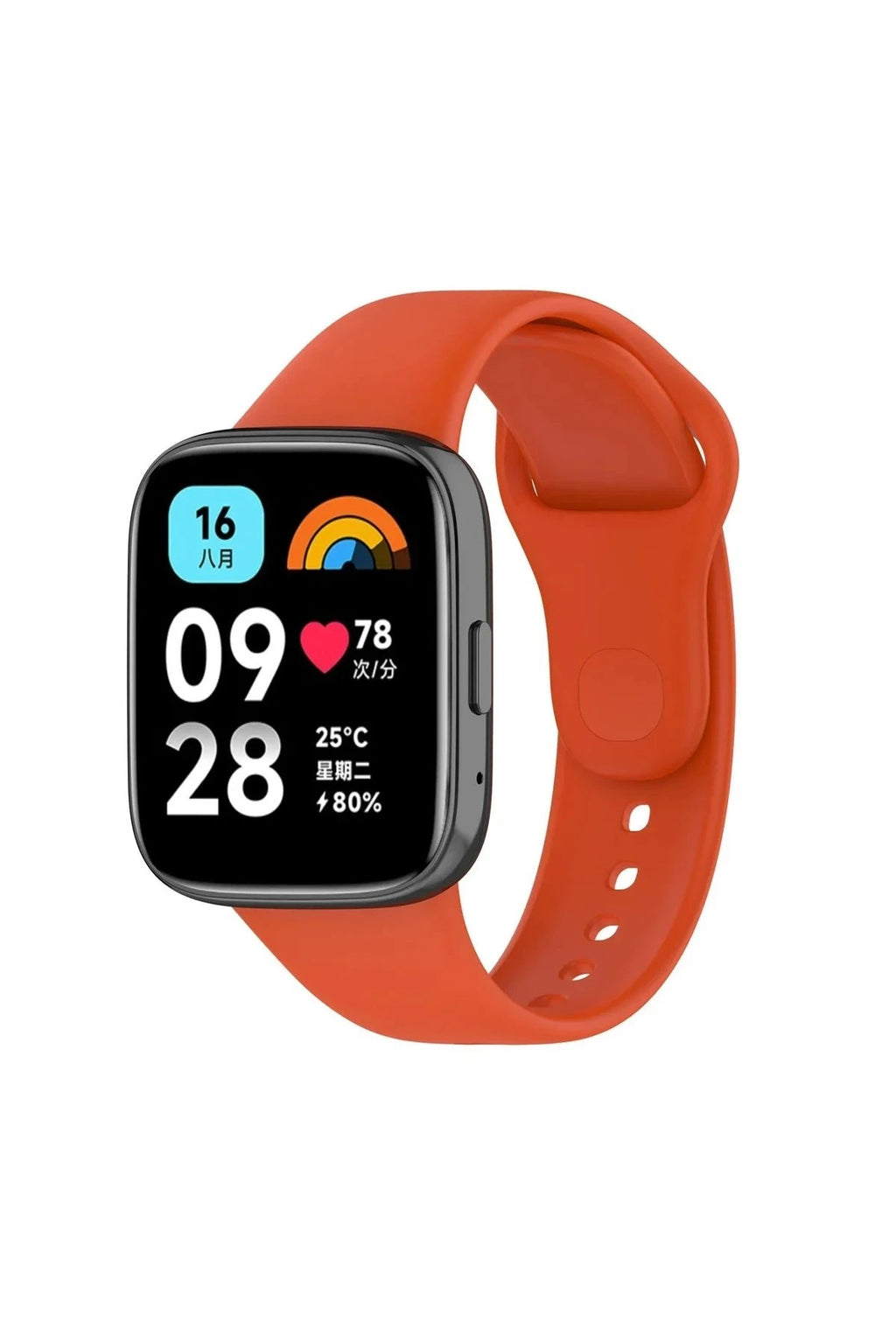 Mey İthalat® Redmi Watch 3 Active Klasik Kordon - Turuncu