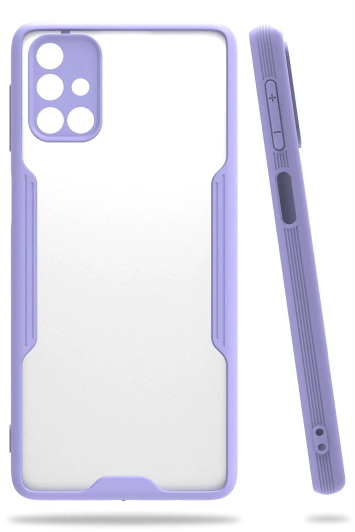 Mey İthalat® Samsung Galaxy M31S Kılıf Platin Silikon - Lila