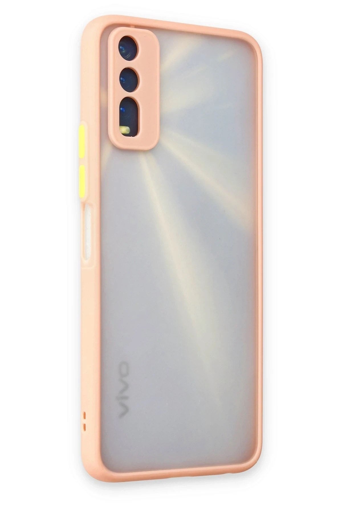 Mey İthalat® Vivo Y11S Kılıf Montreal Silikon Kapak - Pembe