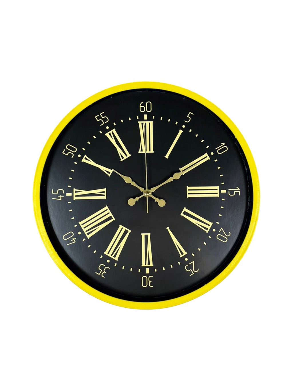 36 Cm Sarı Modern Duvar Saati