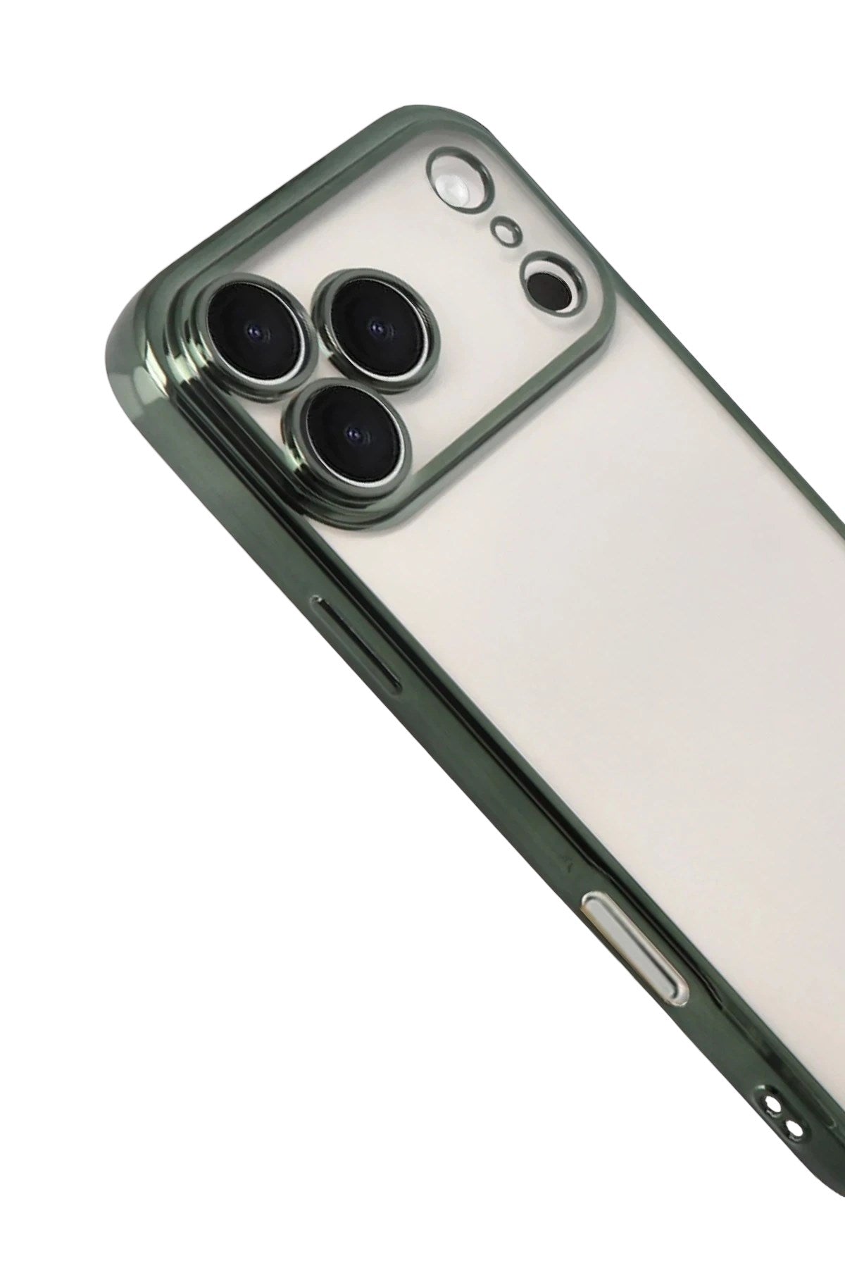 Mey İthalat® iPhone 17 Pro Lensli Silikon - Yeşil