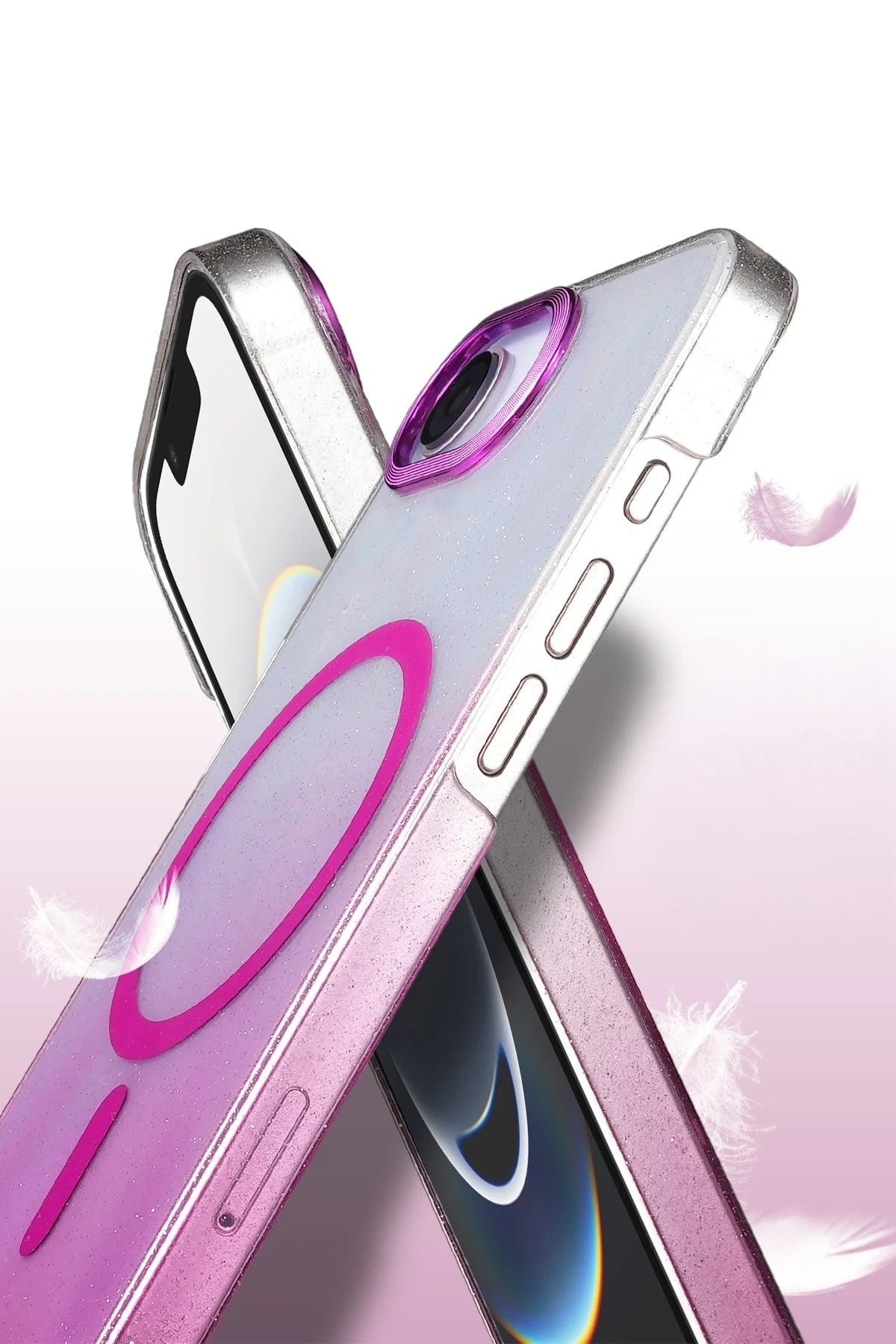 Mey İthalat® iPhone 16E Glossy Magsafe Kapak - Siyah