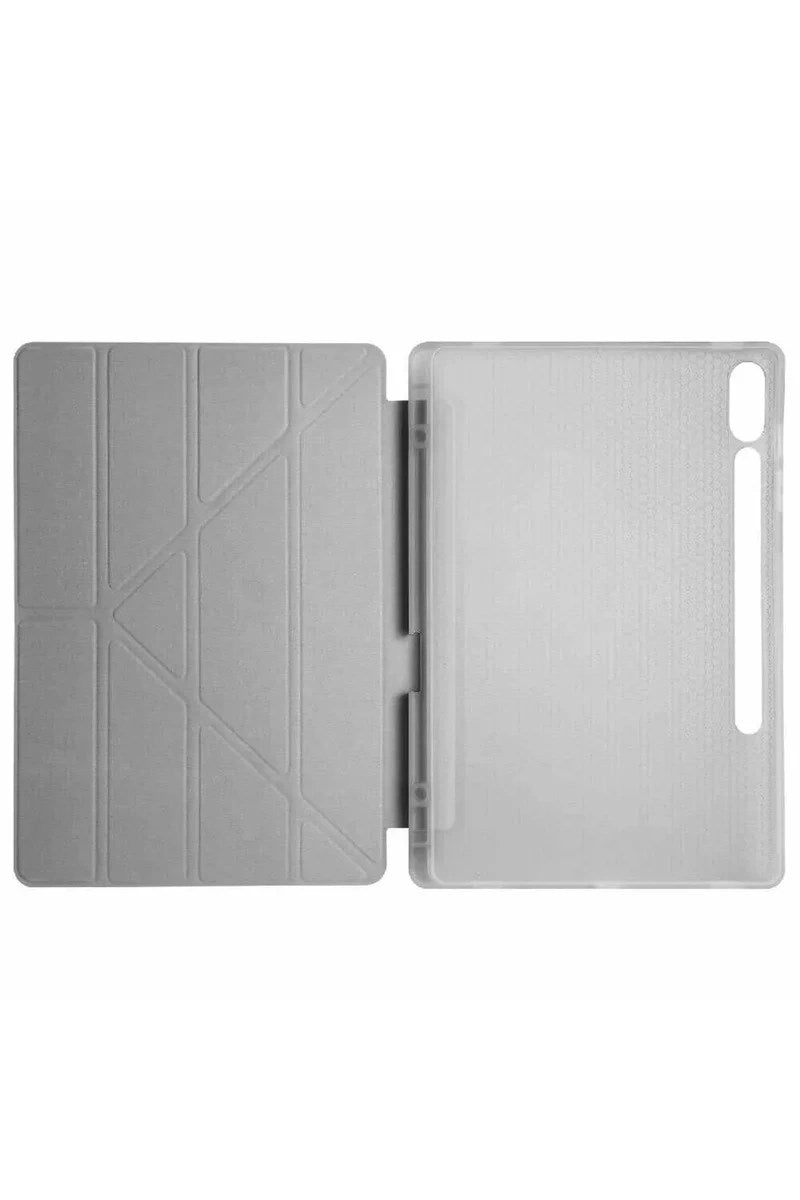 Mey İthalat® Samsung Galaxy X510 Tab S9 FE 11 Kılıf Kalemlikli Mars Tablet Kılıfı - Koyu Gri
