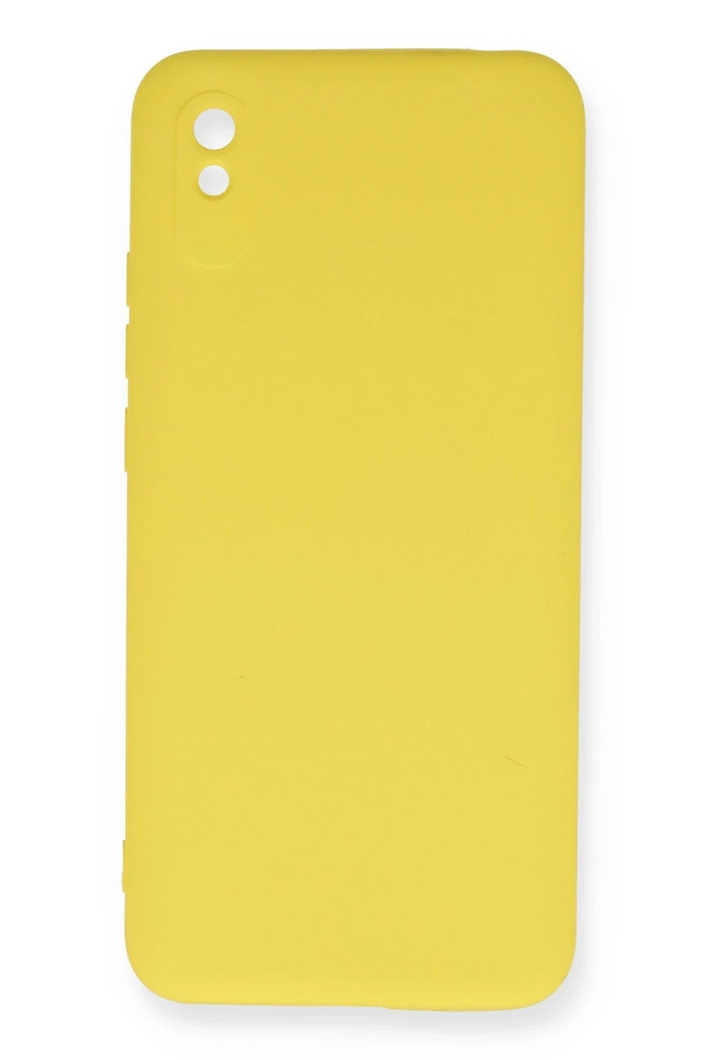 Mey İthalat® Redmi 9A Kılıf Nano içi Kadife Silikon - Sarı