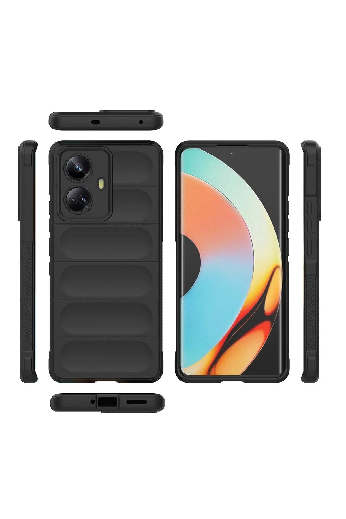 Mey İthalat® Realme 10 Pro 5G Kılıf Optimum Silikon - Krem