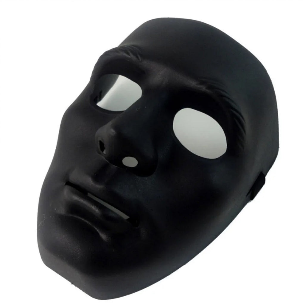 Mey İthalat® Siyah Renk Hip Hop Anonim Jabbawockeez Dans Maskesi 18x19 cm
