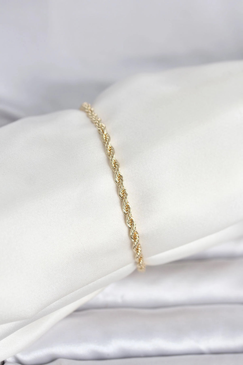 Mey İthalat® CM 14K Gold Renk Burgu Model Kadın Bileklik