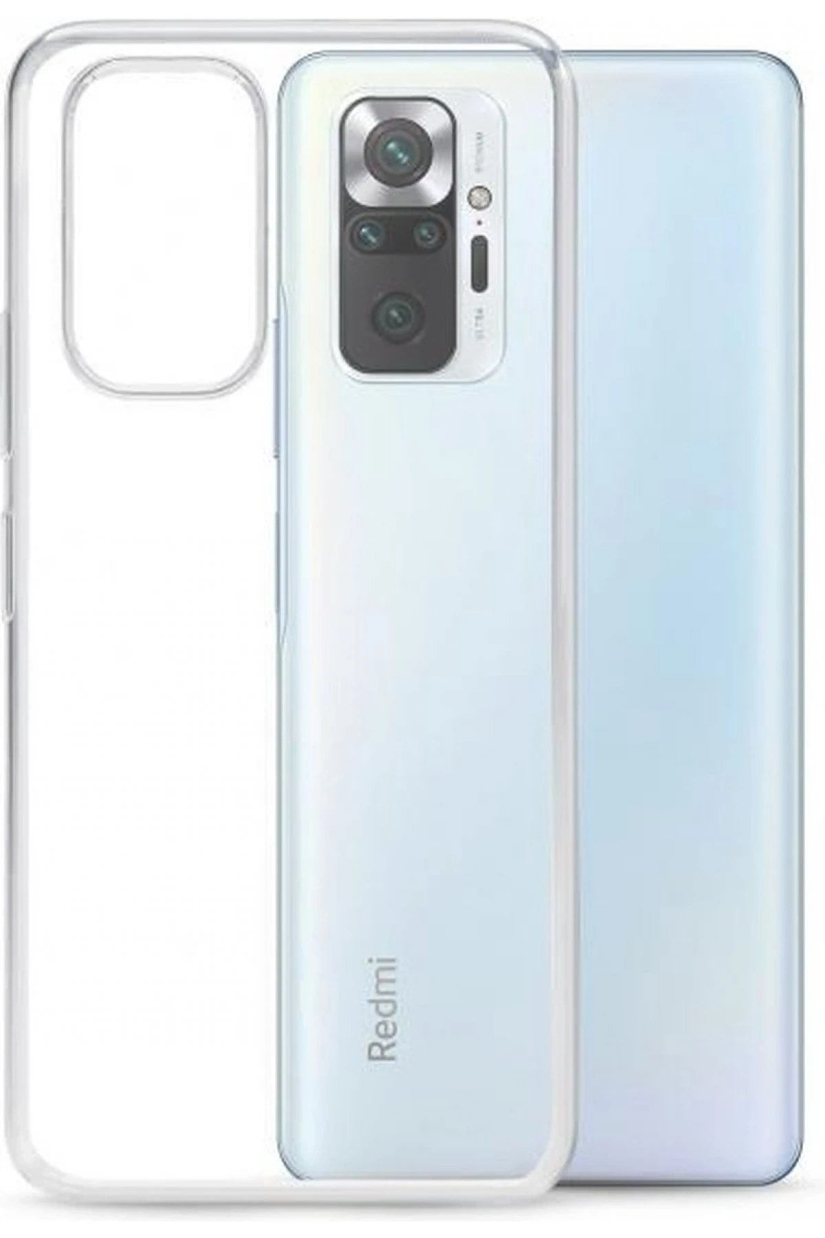 Mey İthalat® Redmi Note 10 Kılıf Lüx Şeffaf Silikon