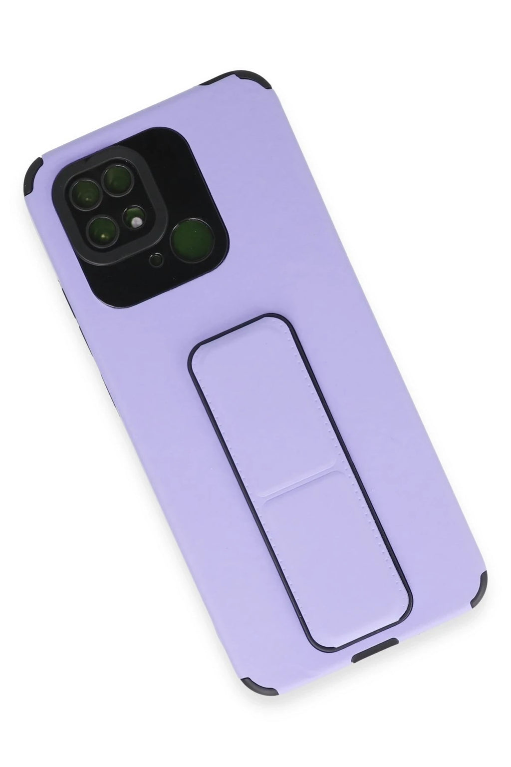 Mey İthalat® Redmi 10C Kılıf Mega Standlı Silikon - Lila