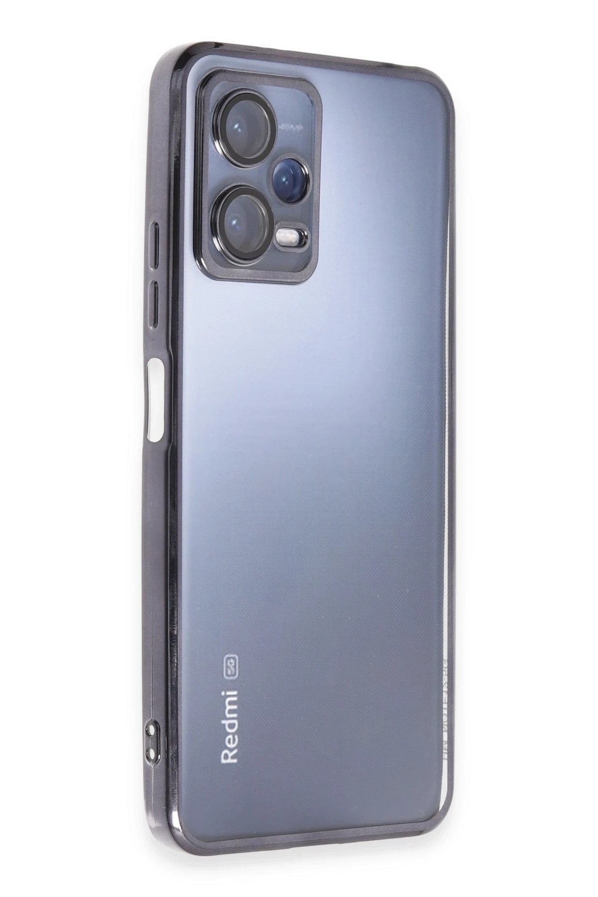 Mey İthalat® Redmi Note 12 Pro 5G Kılıf Lensli Silikon - Siyah