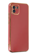 Mey İthalat® Samsung Galaxy A03 Kılıf Volet Silikon - Kırmızı