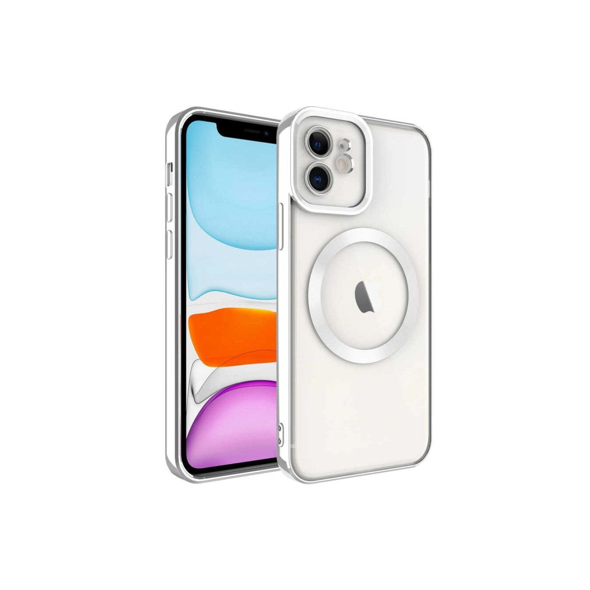 Mey İthalat® iPhone 12 Kılıf Kross Magneticsafe Kapak - Titan Gri